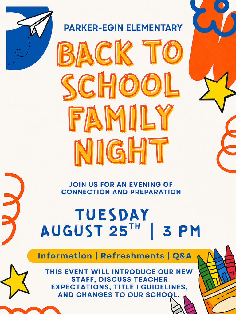 Flyer for back to School night