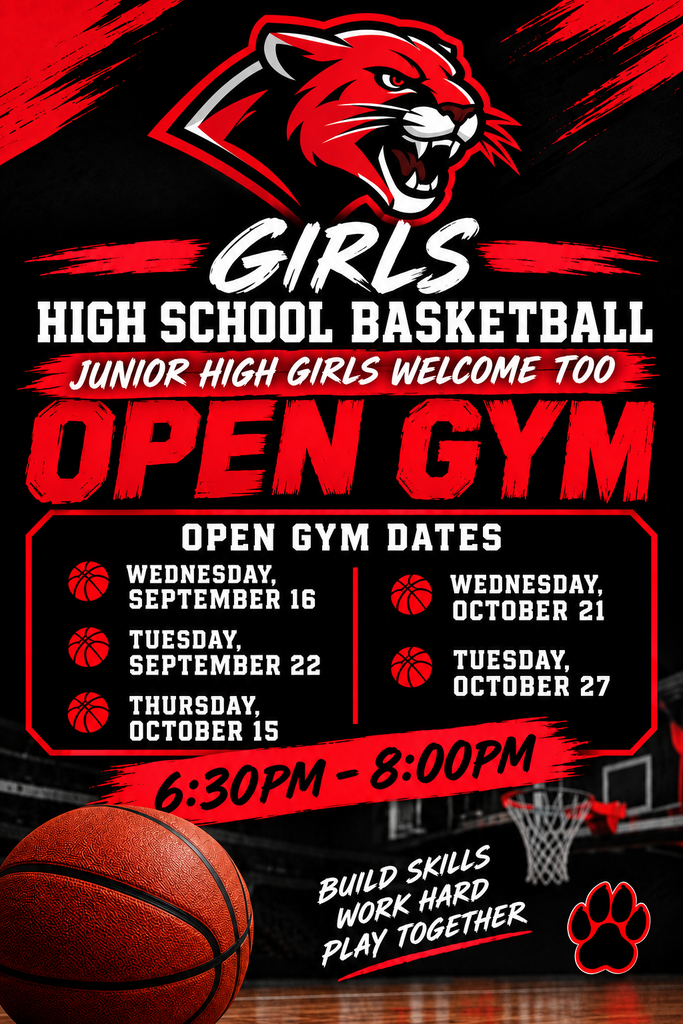 High School and Junior High School Girls Open Gym