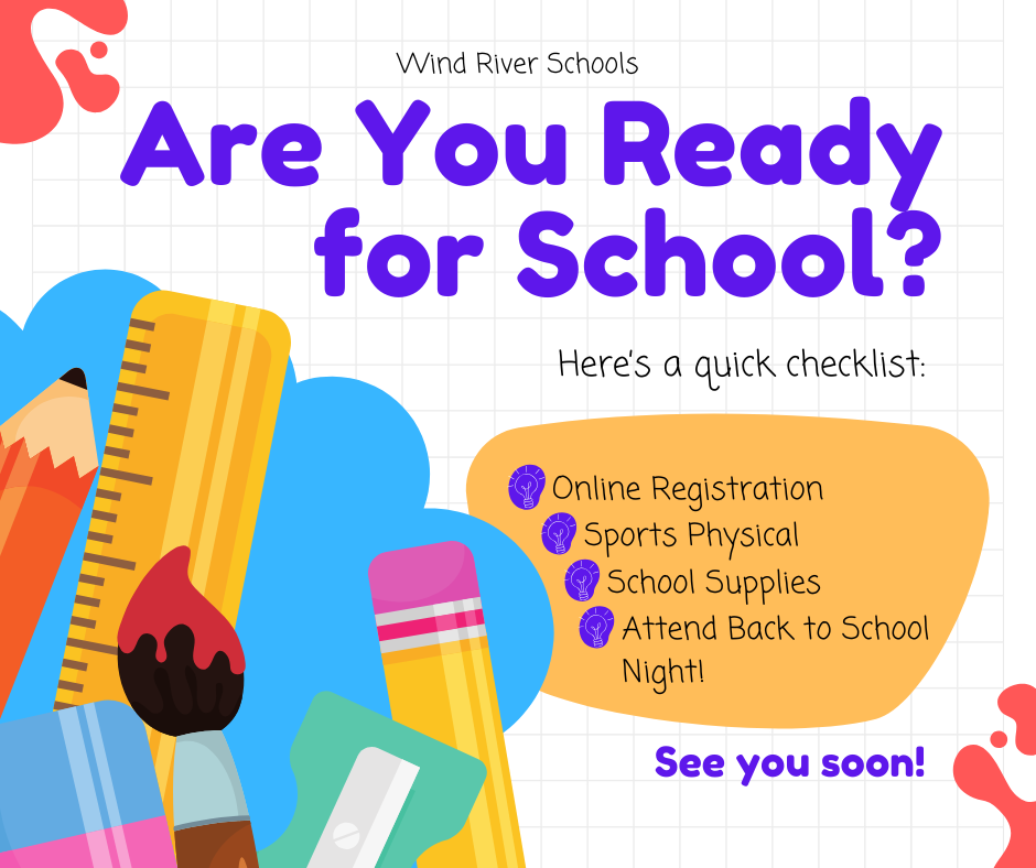 Are you ready for school graphic poster reminder