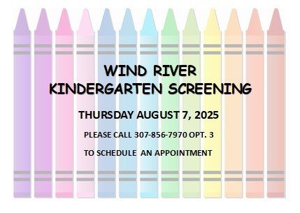 Kindergarten Screening Thursday Aug. 7th