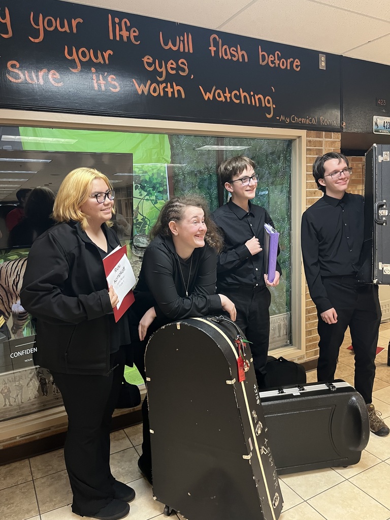 After concert we all ran to put our instruments away so we could eat... again. 13 hours of playing music in two days. Still smiling!!