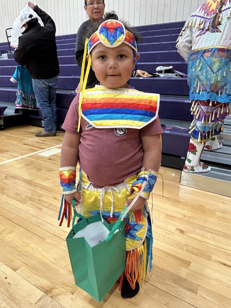 Judy's grandson in regalia