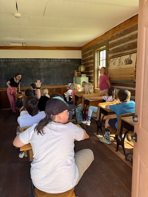 visiting the school