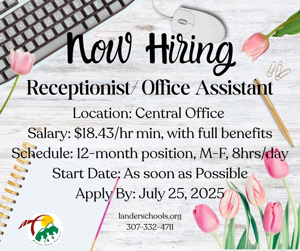 Now Hiring - Receptionist/Office Assistant