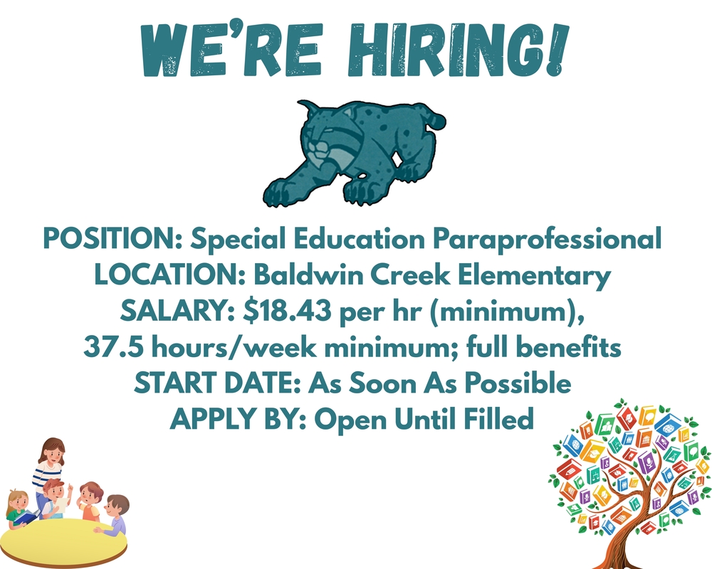 Now Hiring SPED Para BCE