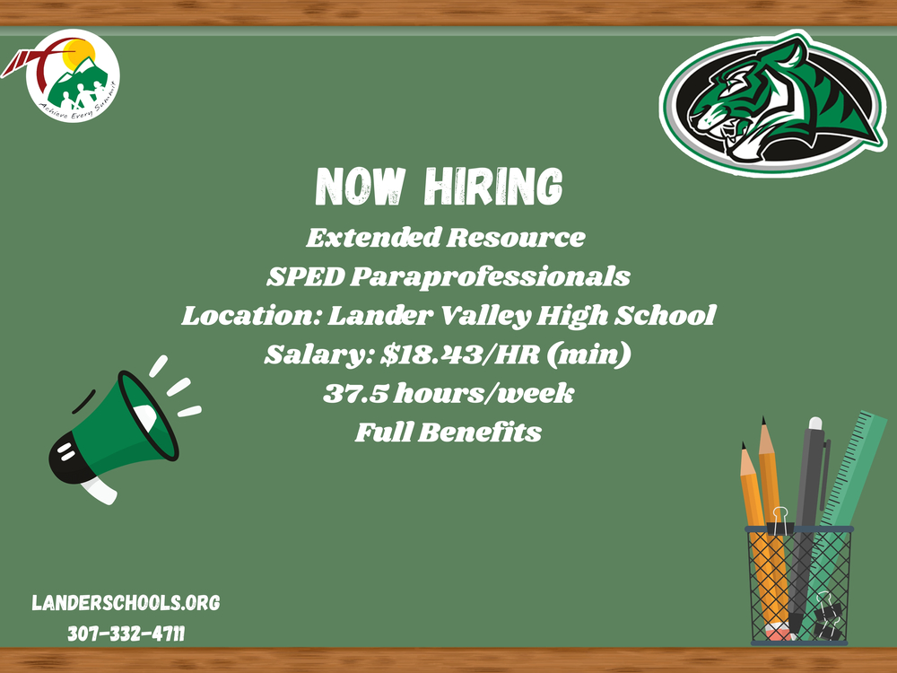 Now Hiring - SPED Paraprofessionals