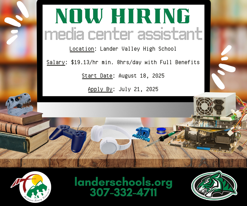 Now Hiring - Media Center Assistant