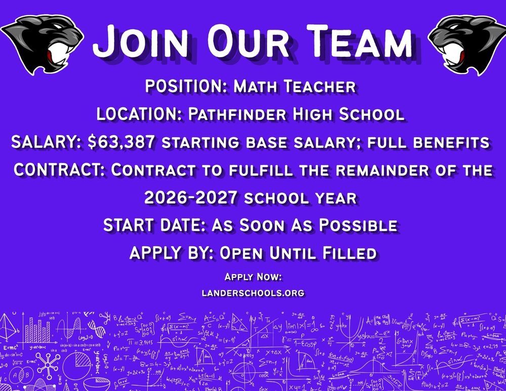 Math Teacher Opening