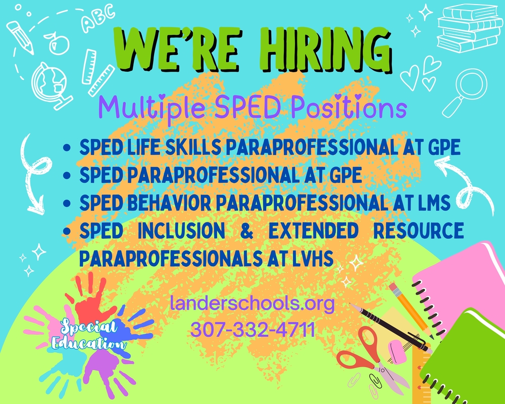 Now Hiring - Multiple SPED Positions