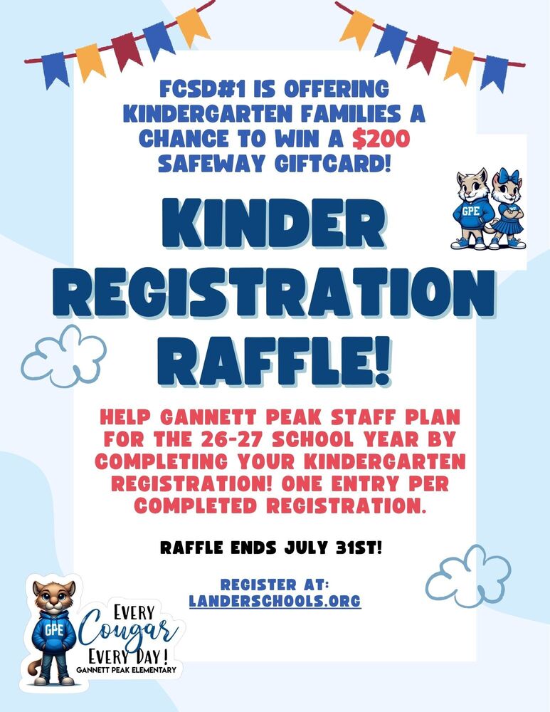 Kindergarten Registration Raffle