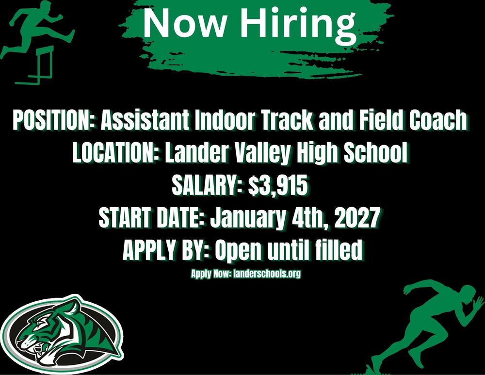 Now Hiring Track Coach