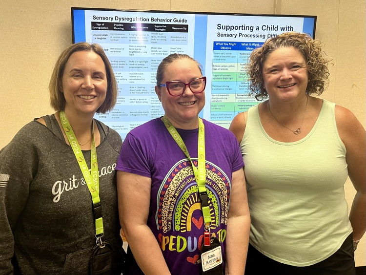 Ms. Moffat, Mrs. Havens, and Mrs. Robertson