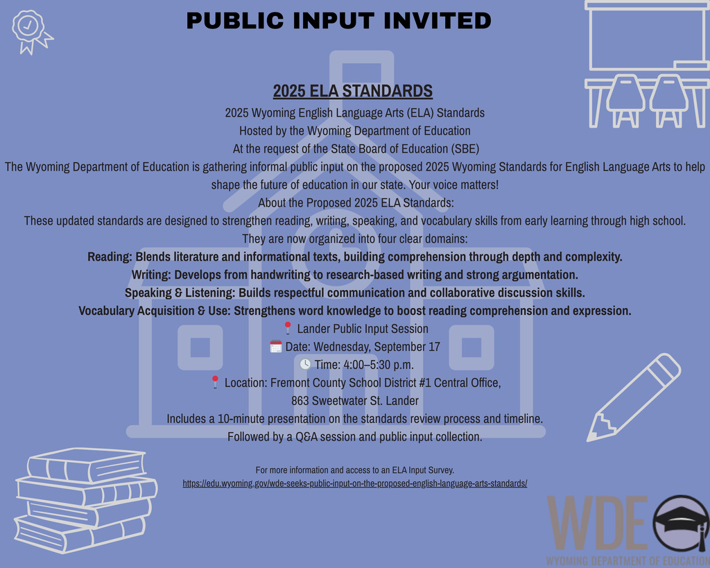 ELA Public Input Session