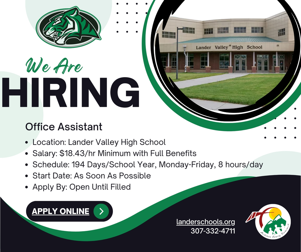 Now Hiring Office Assistant LVHS