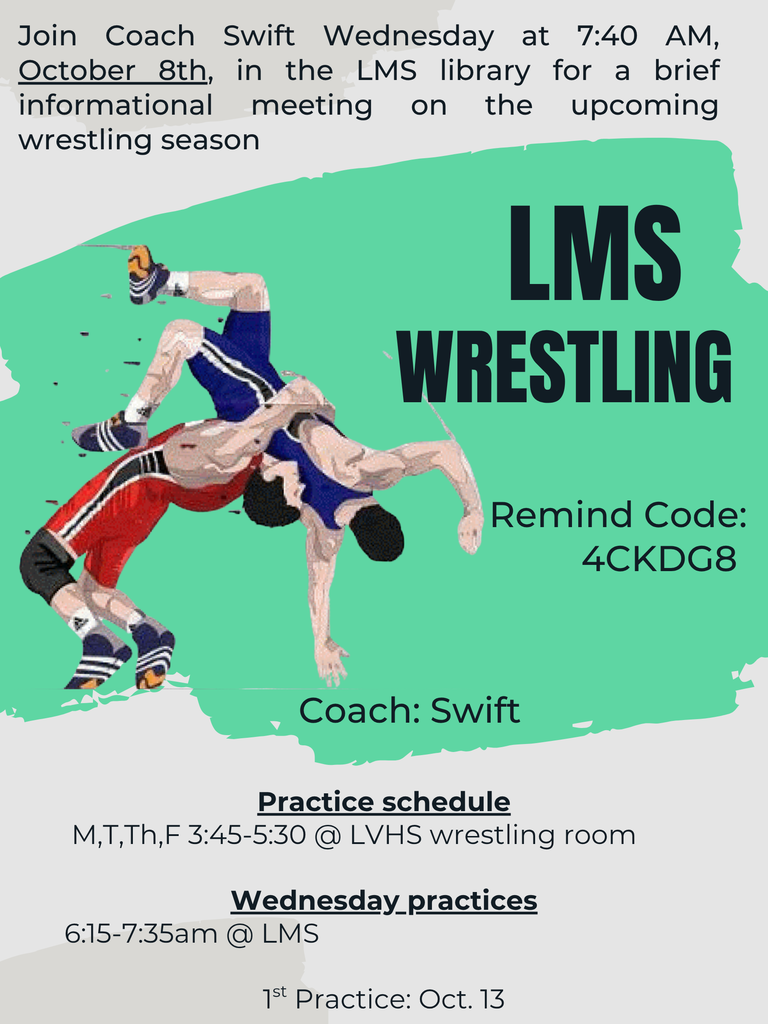 Flyer about wrestling season