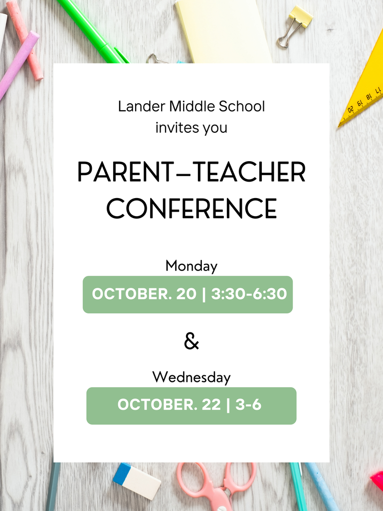 Flyer about parent teacher conferences
