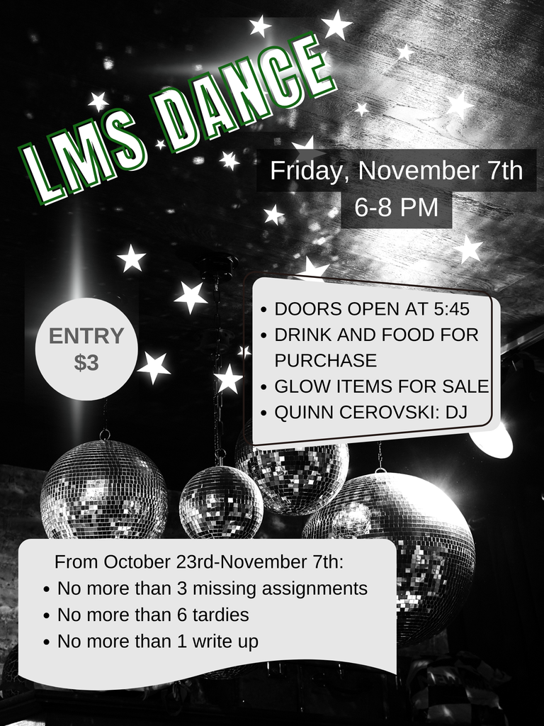 Flyer with dance information