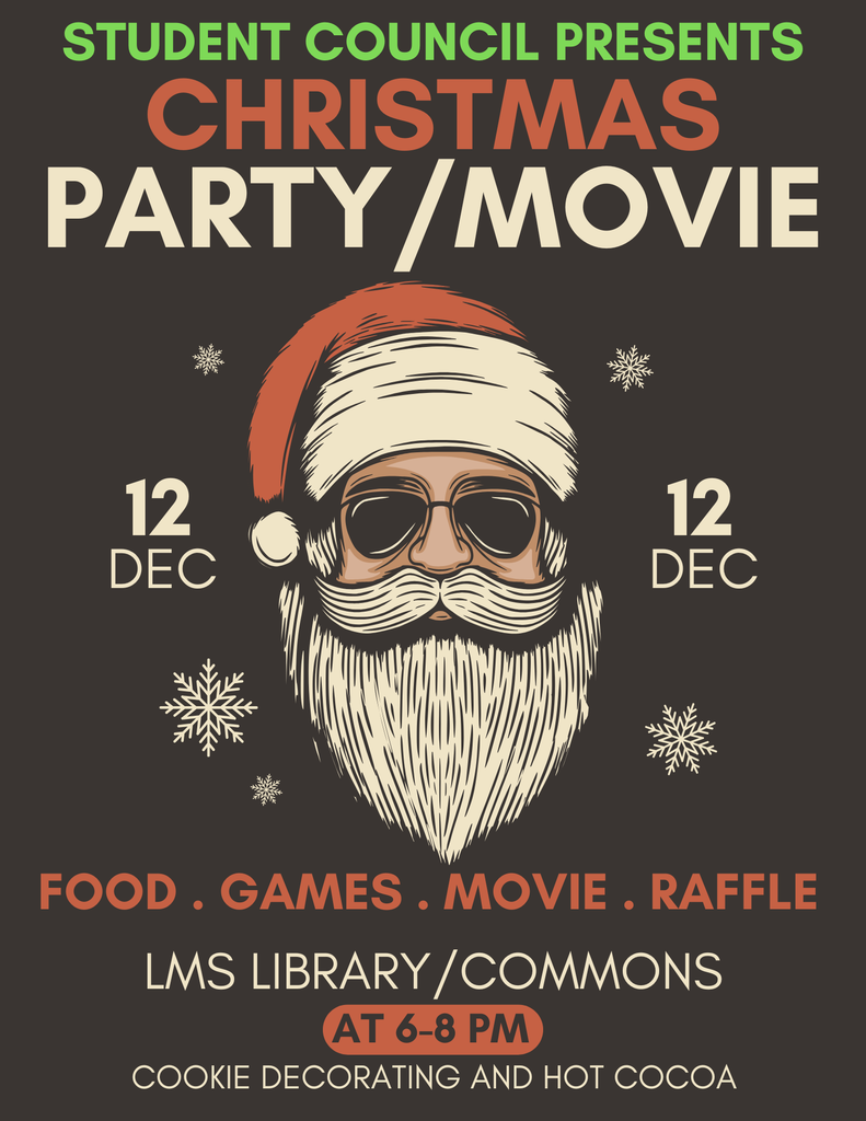 Flyer about Christmas Party/Movie 