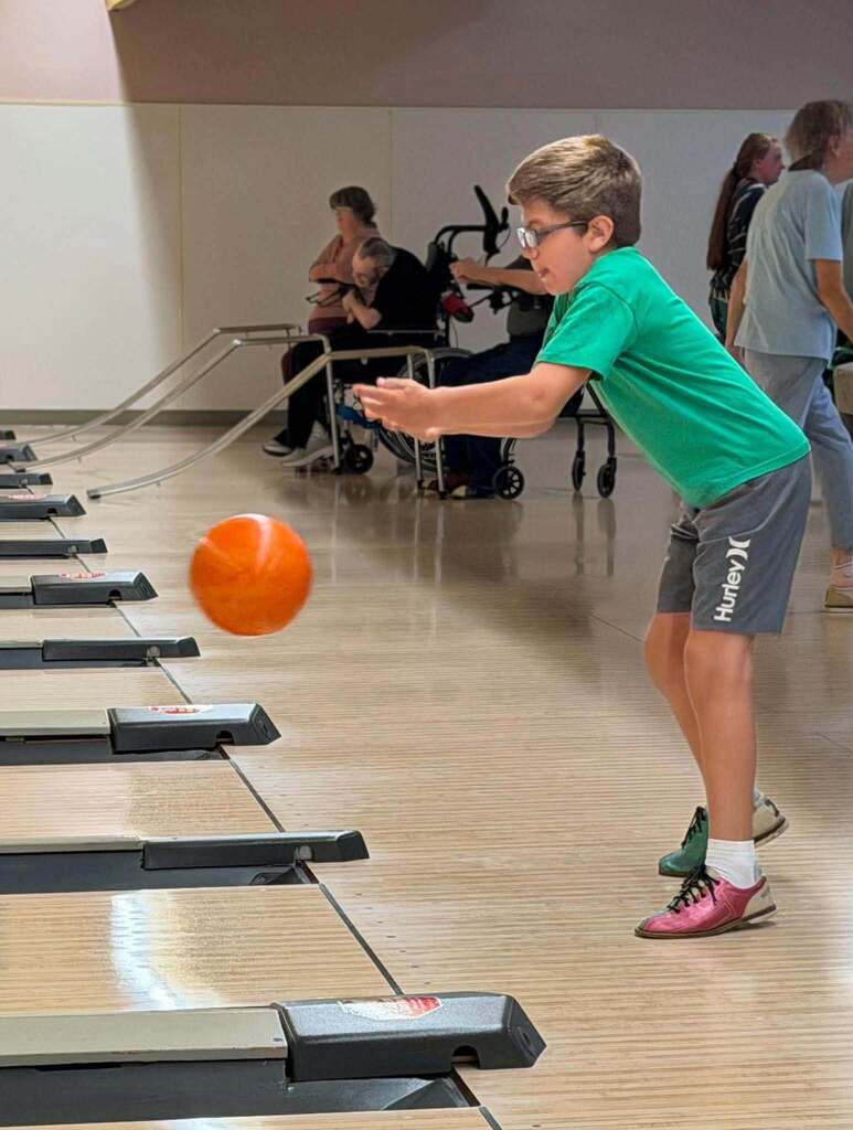 Special Olympics Bowling Practice