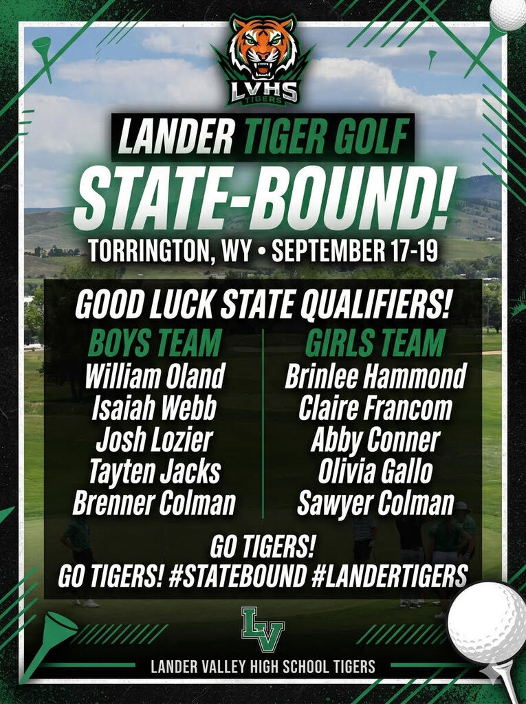 Good Luck at State Tiger Golf!