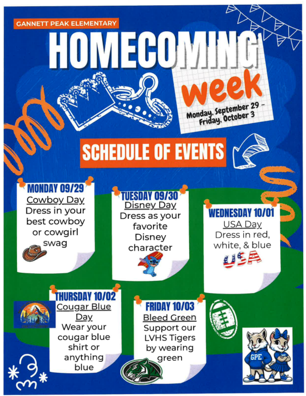 homecoming spirit days