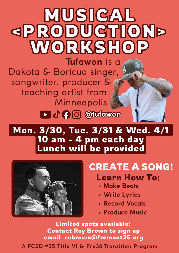 TUFAWON: Musical Production Workshop