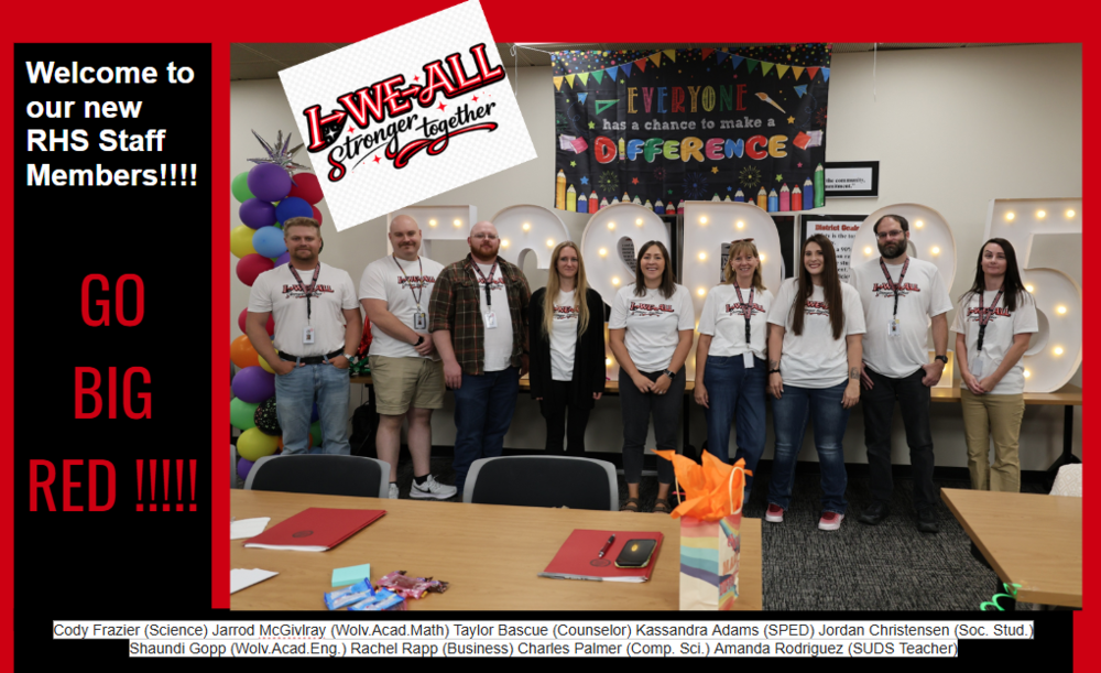 RHS New Staff 2026