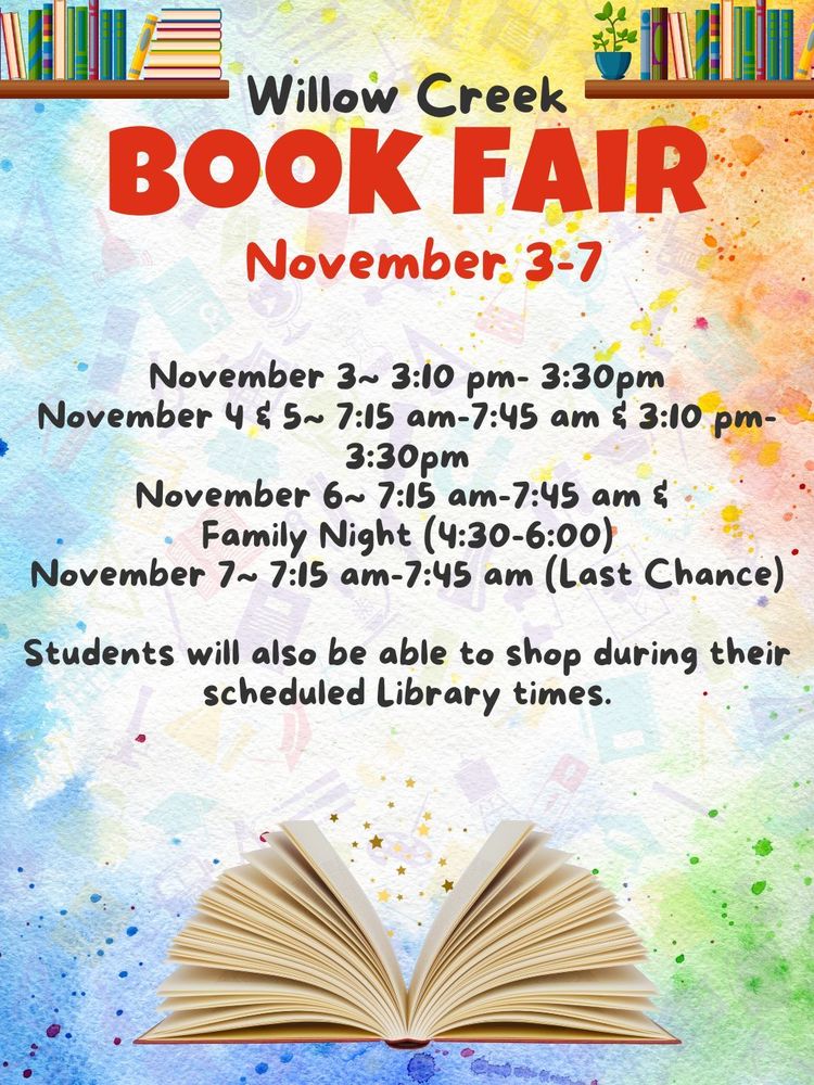 Book Fair Coming to Willow