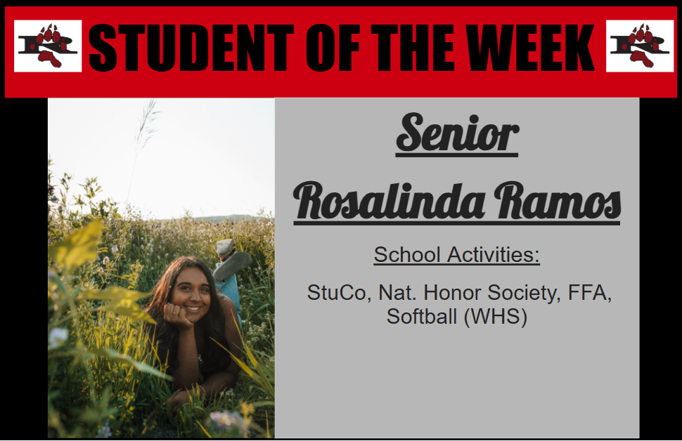 RHS Student of the Week
