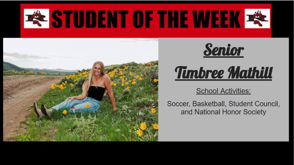 RHS Student of the Week