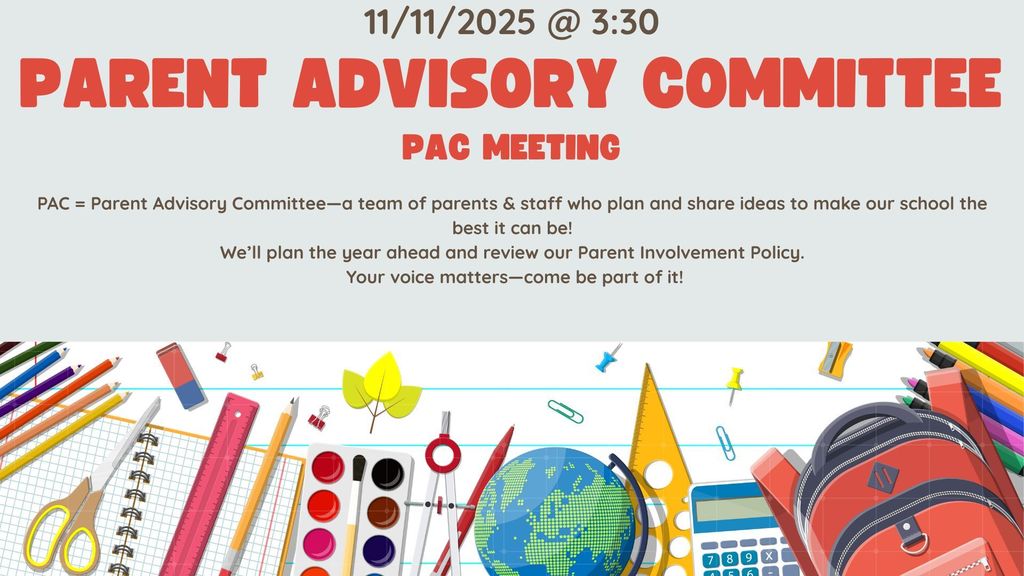 PAC Meeting November 3rd 2025