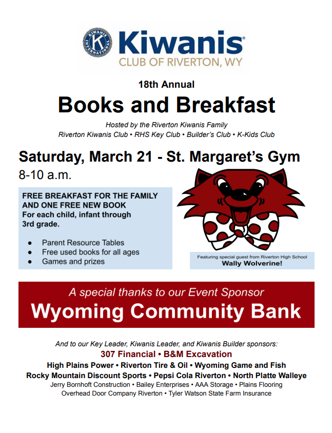 Kiwanis Books and Breakfast