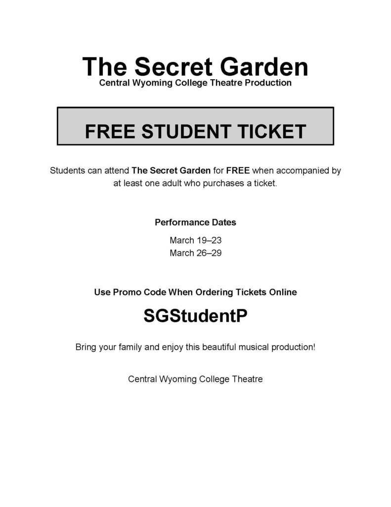 Free Student Ticket