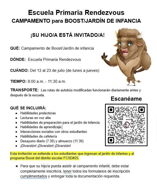 Flyer in Spanish