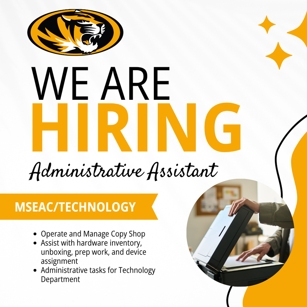 Technology Department Admin Assistant Hiring