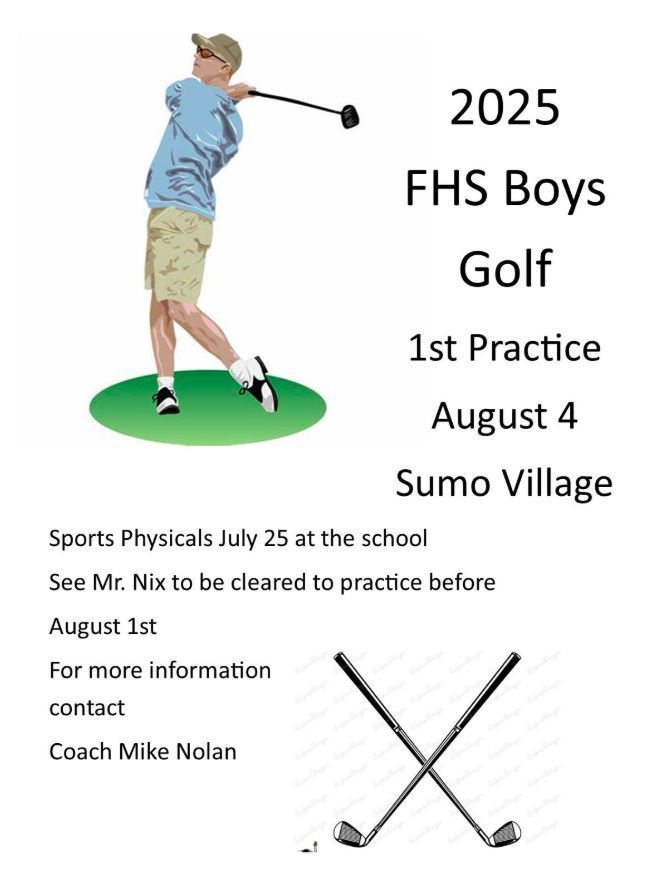 Boys golf is starting soon! 