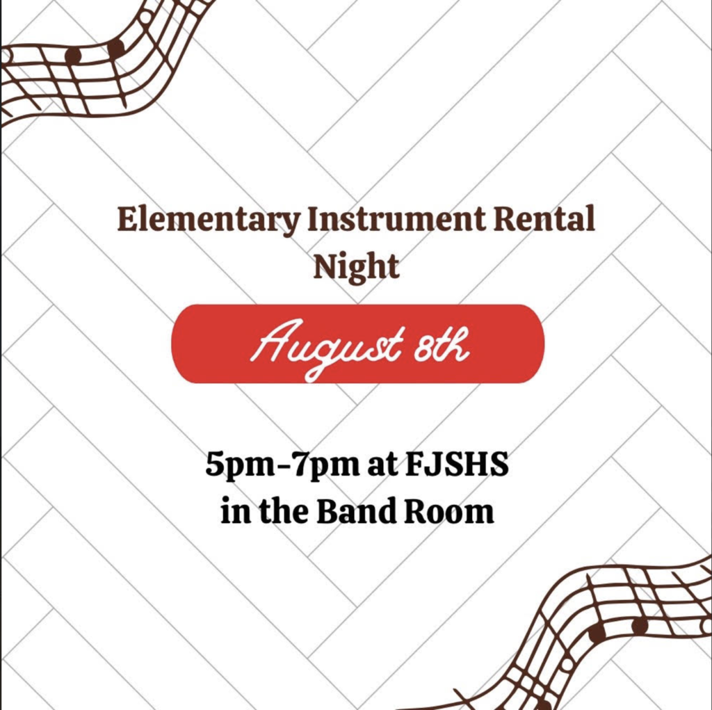 FYI - 6th Grade Band Parents - If you can make it, we are offering students a chance to get their instruments prior to the start of the school year if you would like.