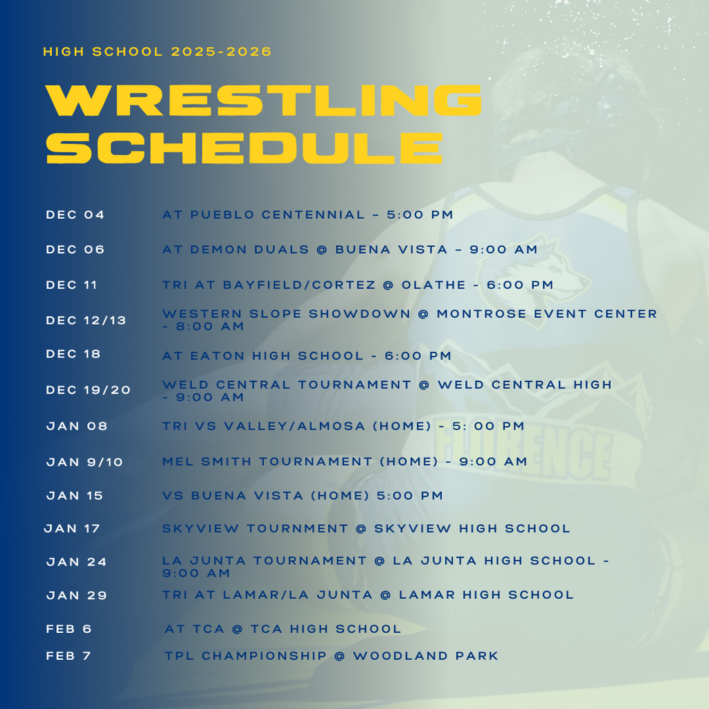 Wrestling Schedule