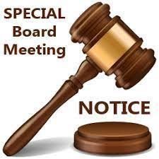 Special Board Meeting