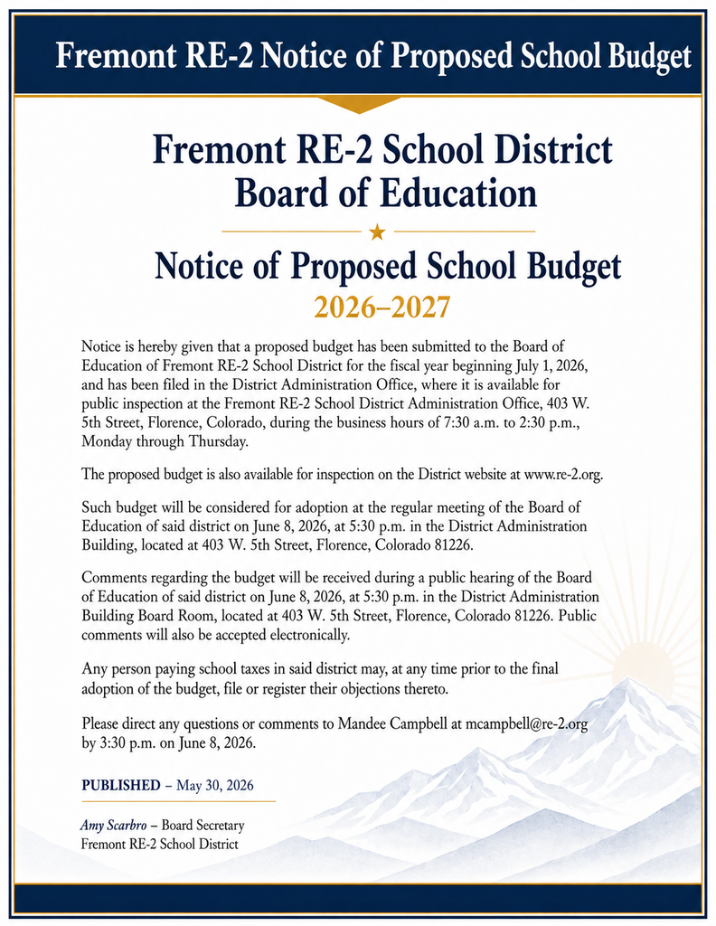 Proposed School Budget