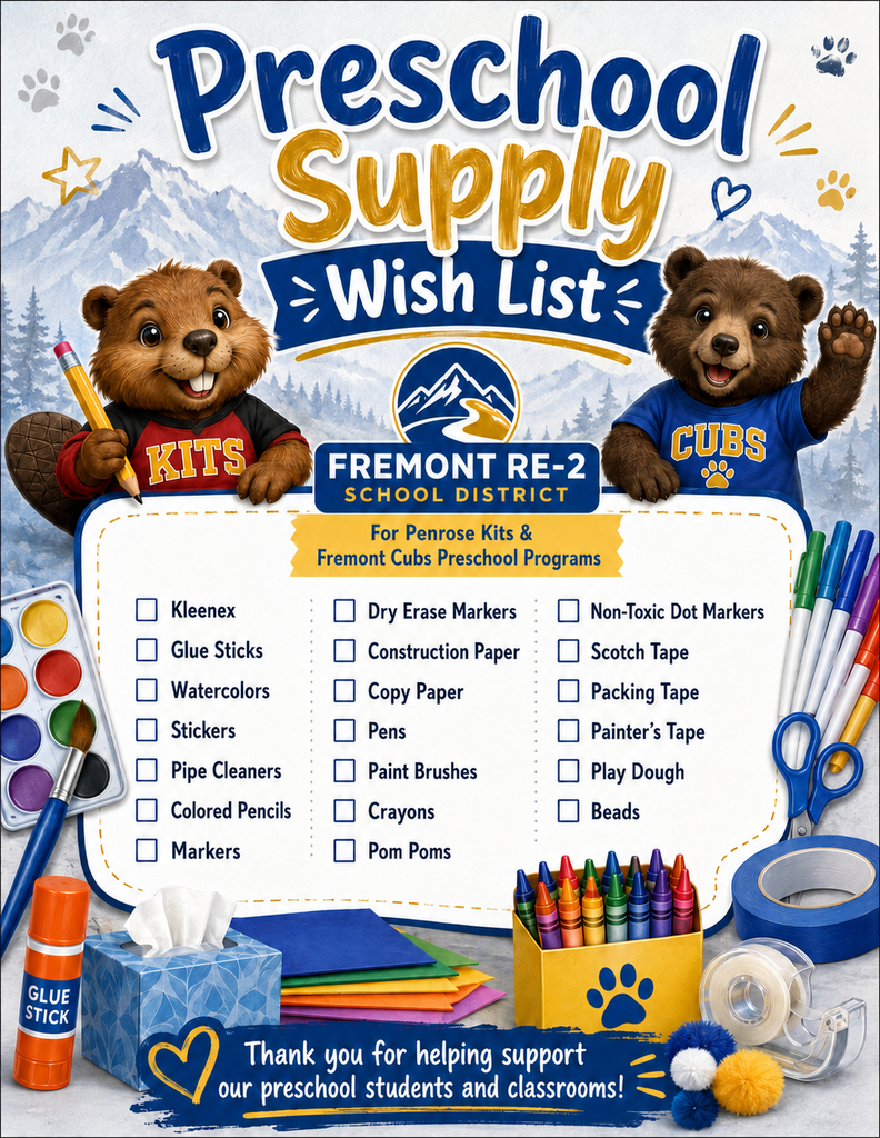 Preschool Supply Wish List