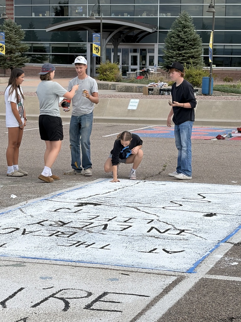 senior parking spot painting