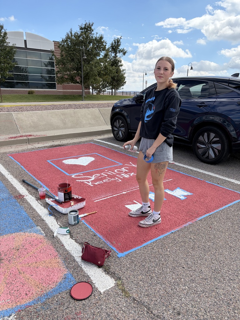 senior parking spot painting