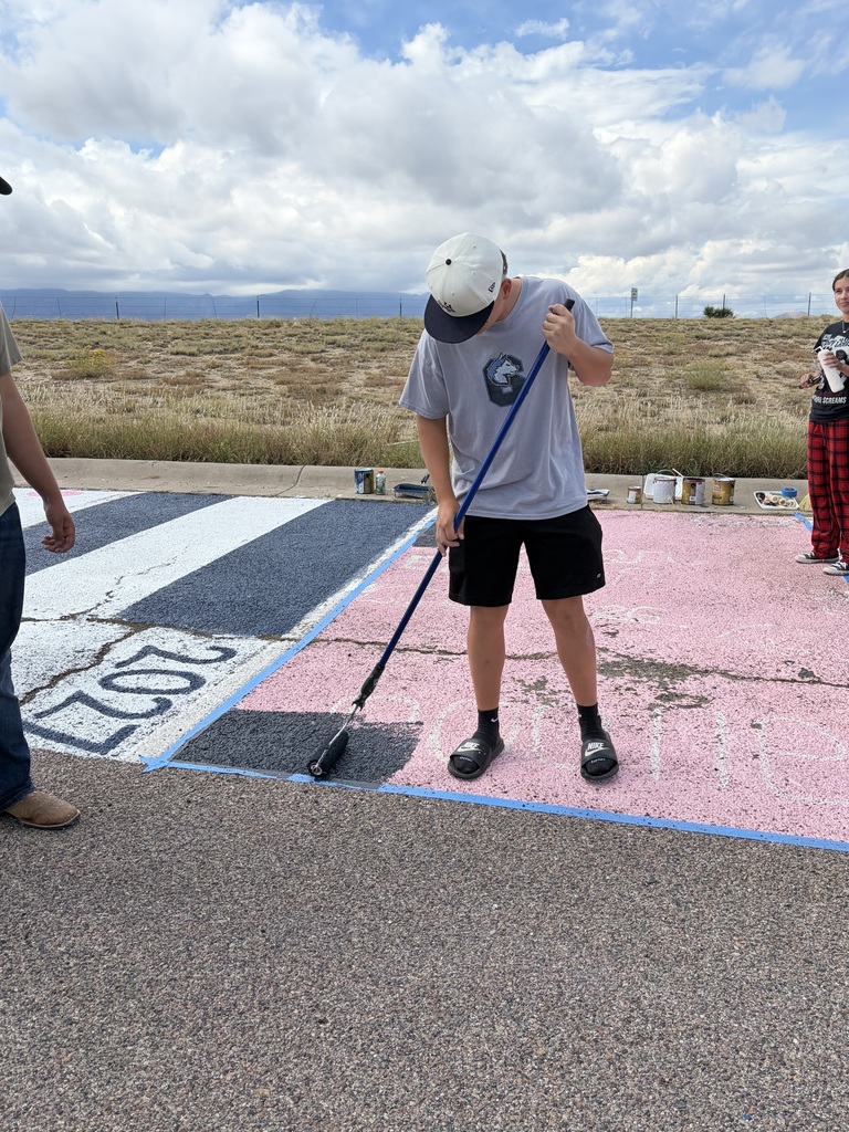 senior parking spot painting