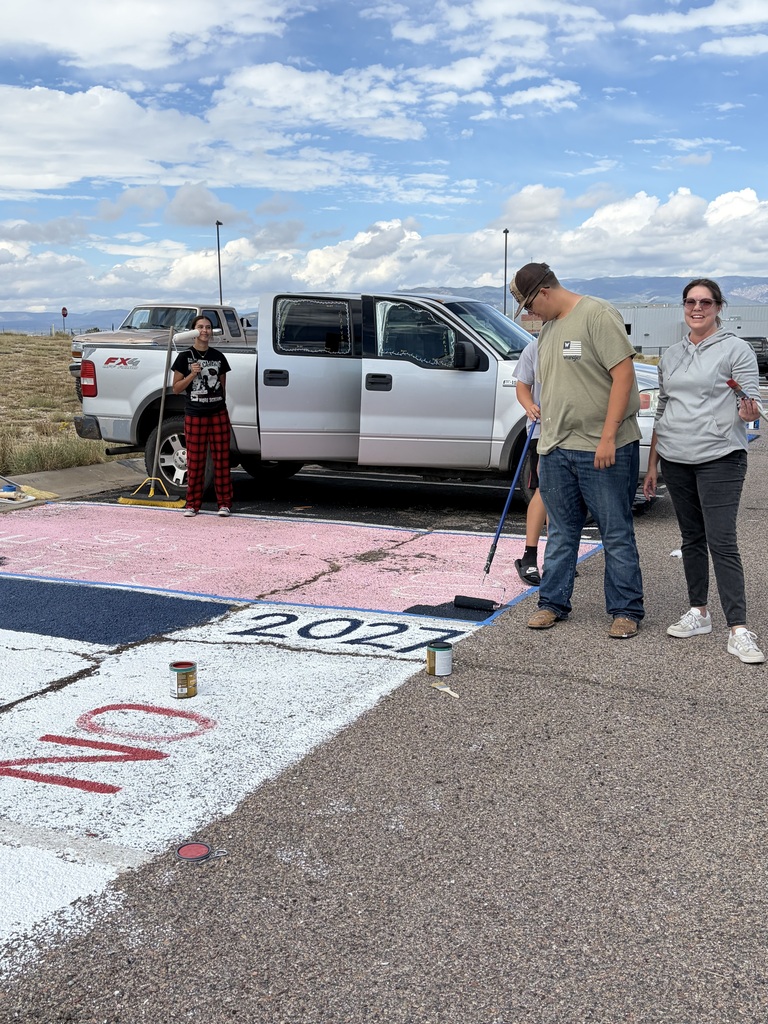 senior parking spot painting