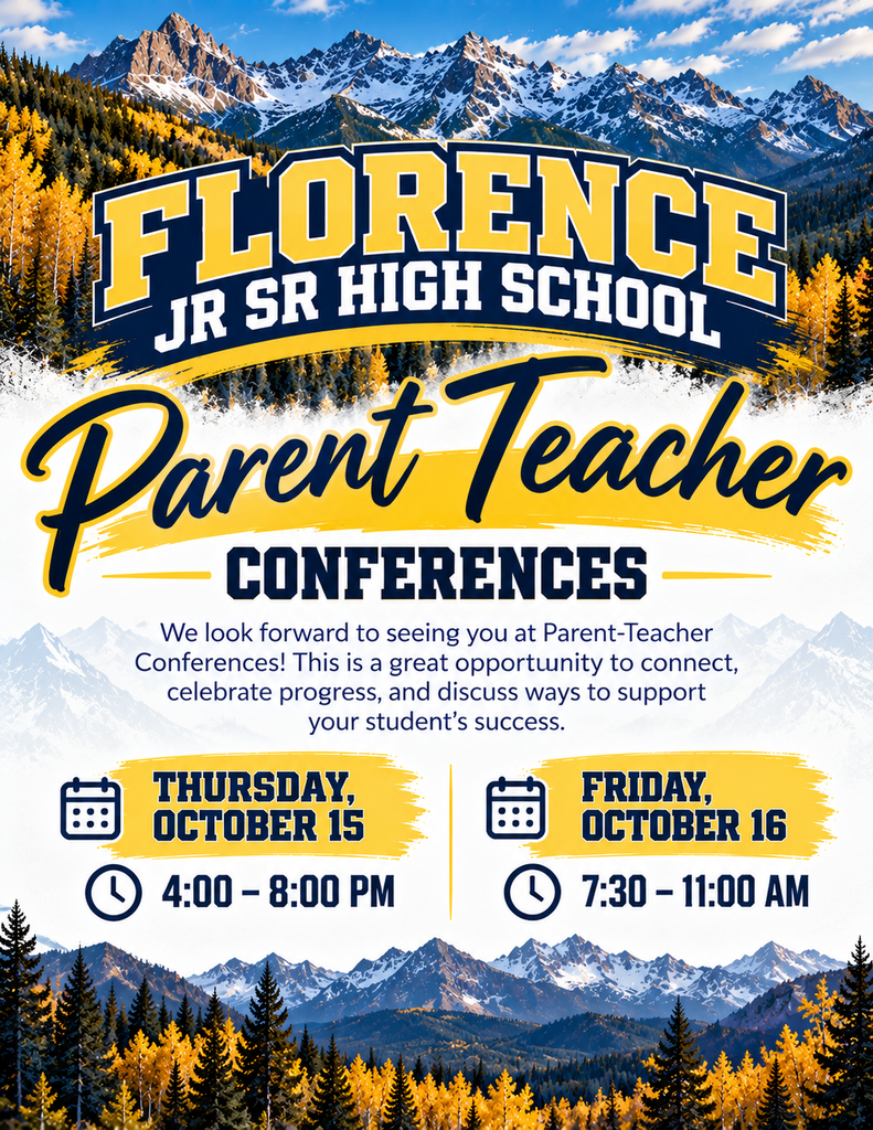 We hope to see you at FJSHS Parent Teacher Conferences on Thursday 10/15 from 4-8pm and Friday 10/16 from 7:30-11am.
