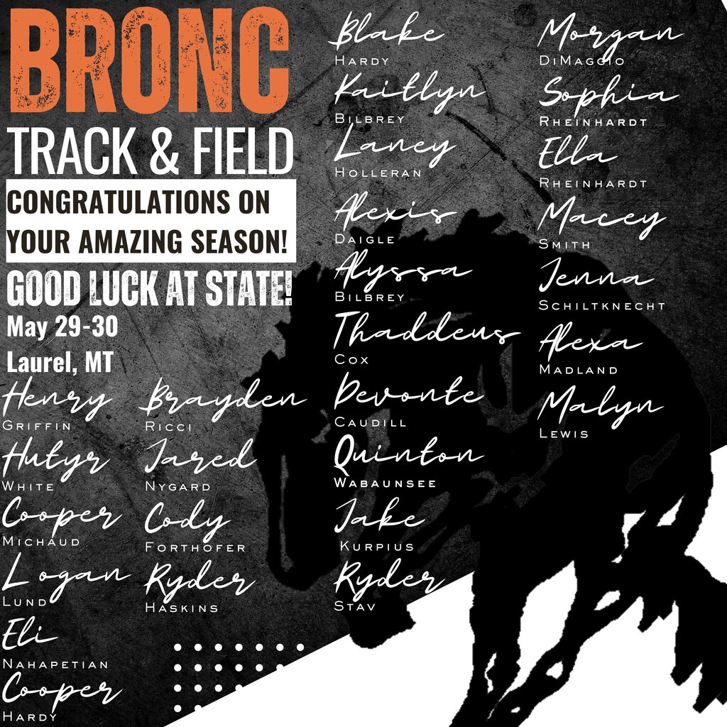 state track athlete blurb