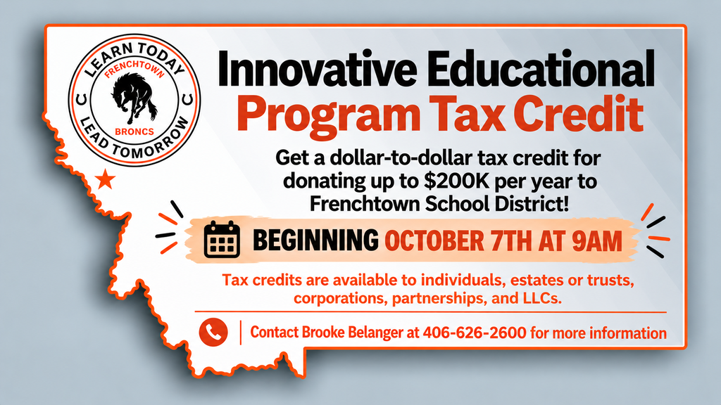 Opening tomorrow, October 7th at 9am! For more information call Brooke Belanger in the District Office at 406-626-2600