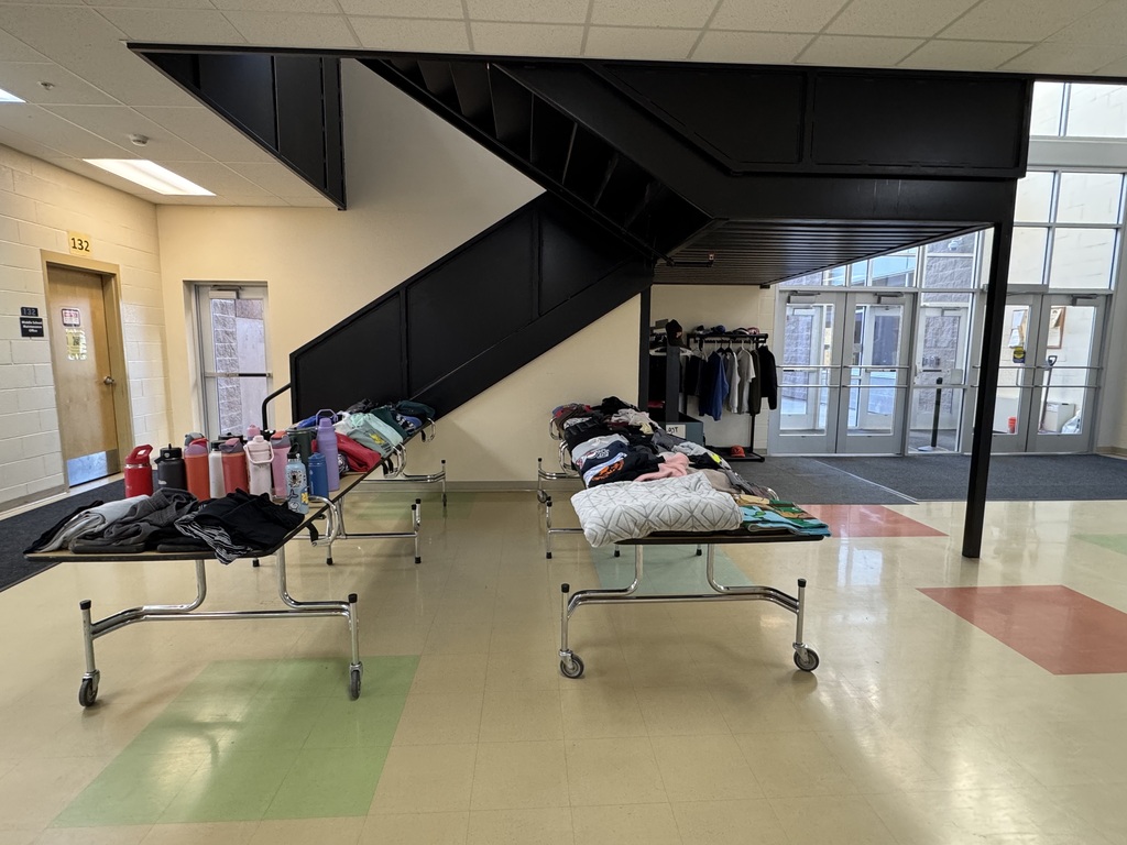 Lost & Found Items need to find their homes, come help us out! Located in the Middle School