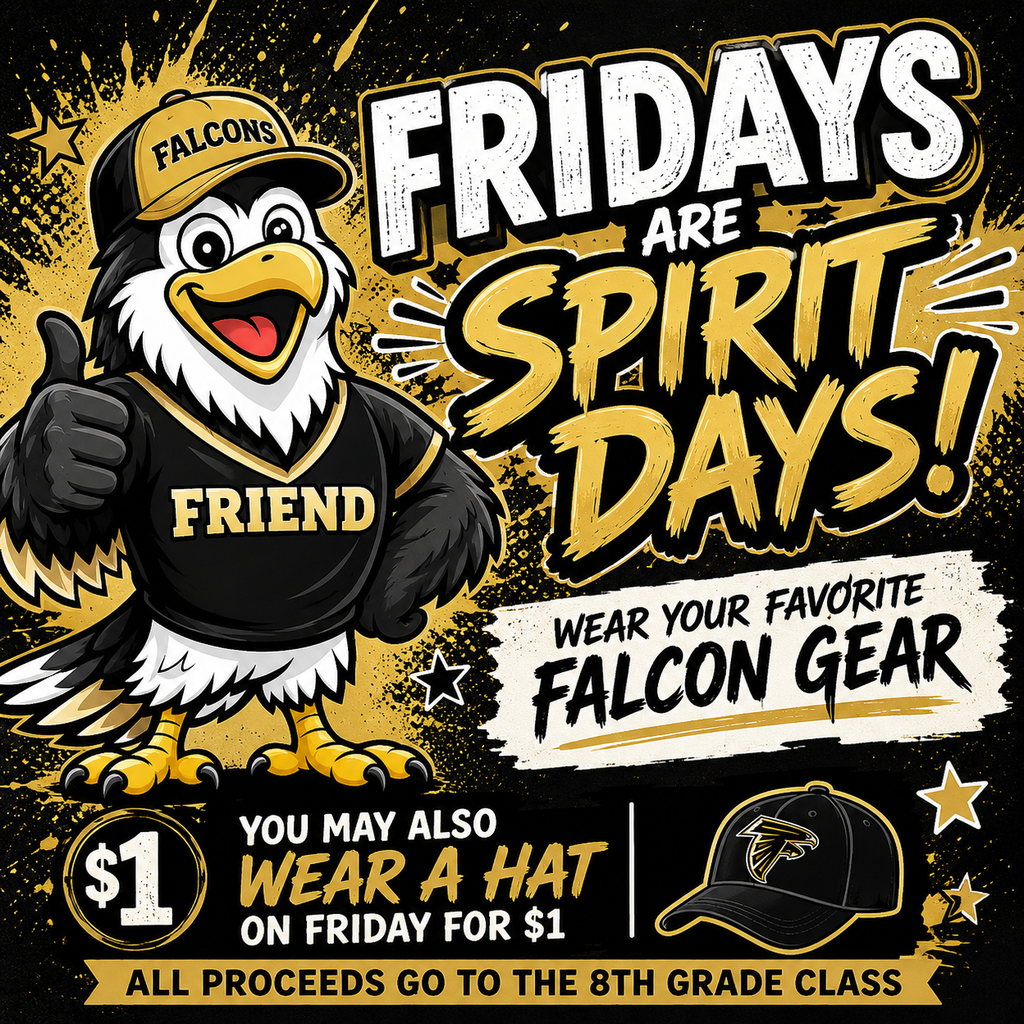 Fridays are Spirit Days & Hat Day